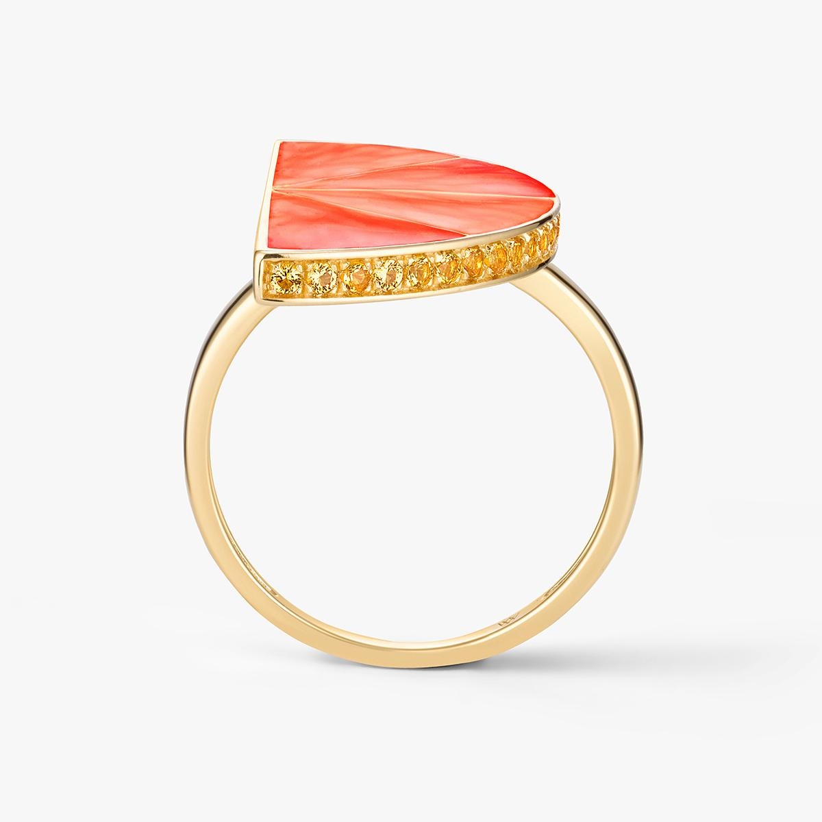 Pierścionek srebrny Kwiaty Nocy Cytrusy