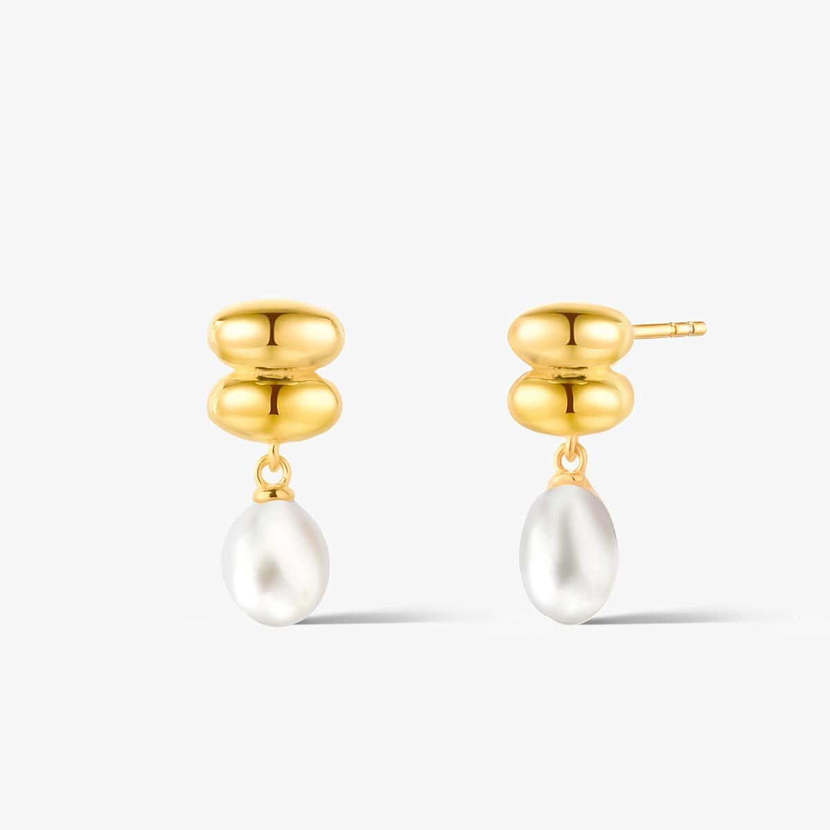 Kolczyki srebrne z perłami