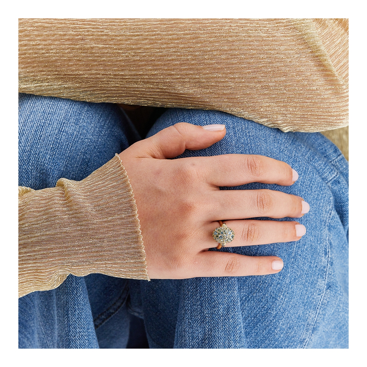 Pierścionek złoty Nanis