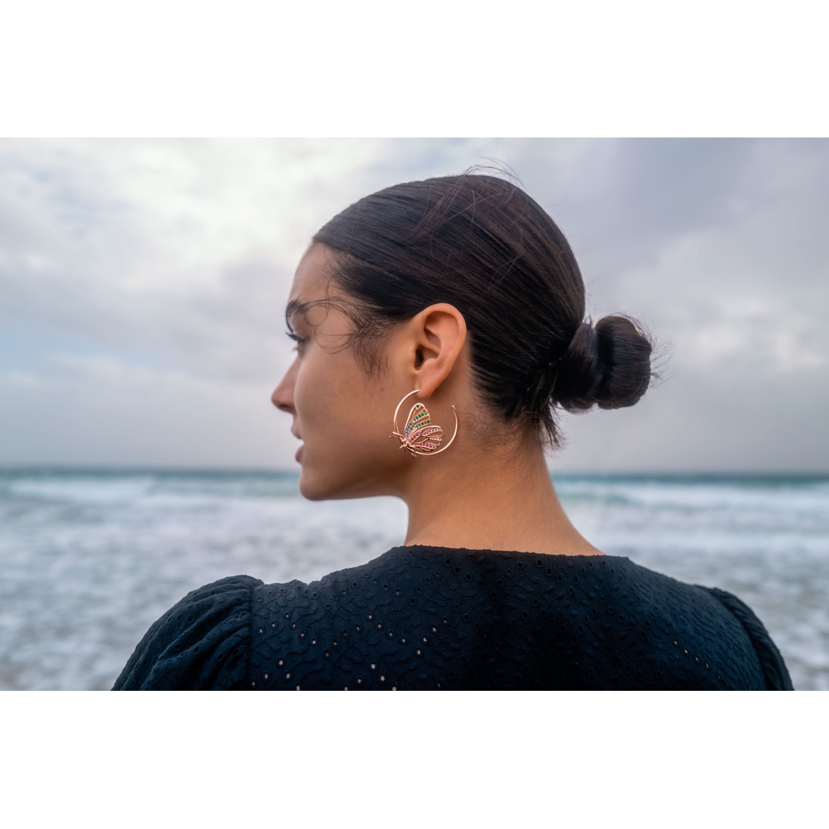 Kolczyki srebrne Preludium Butterfly