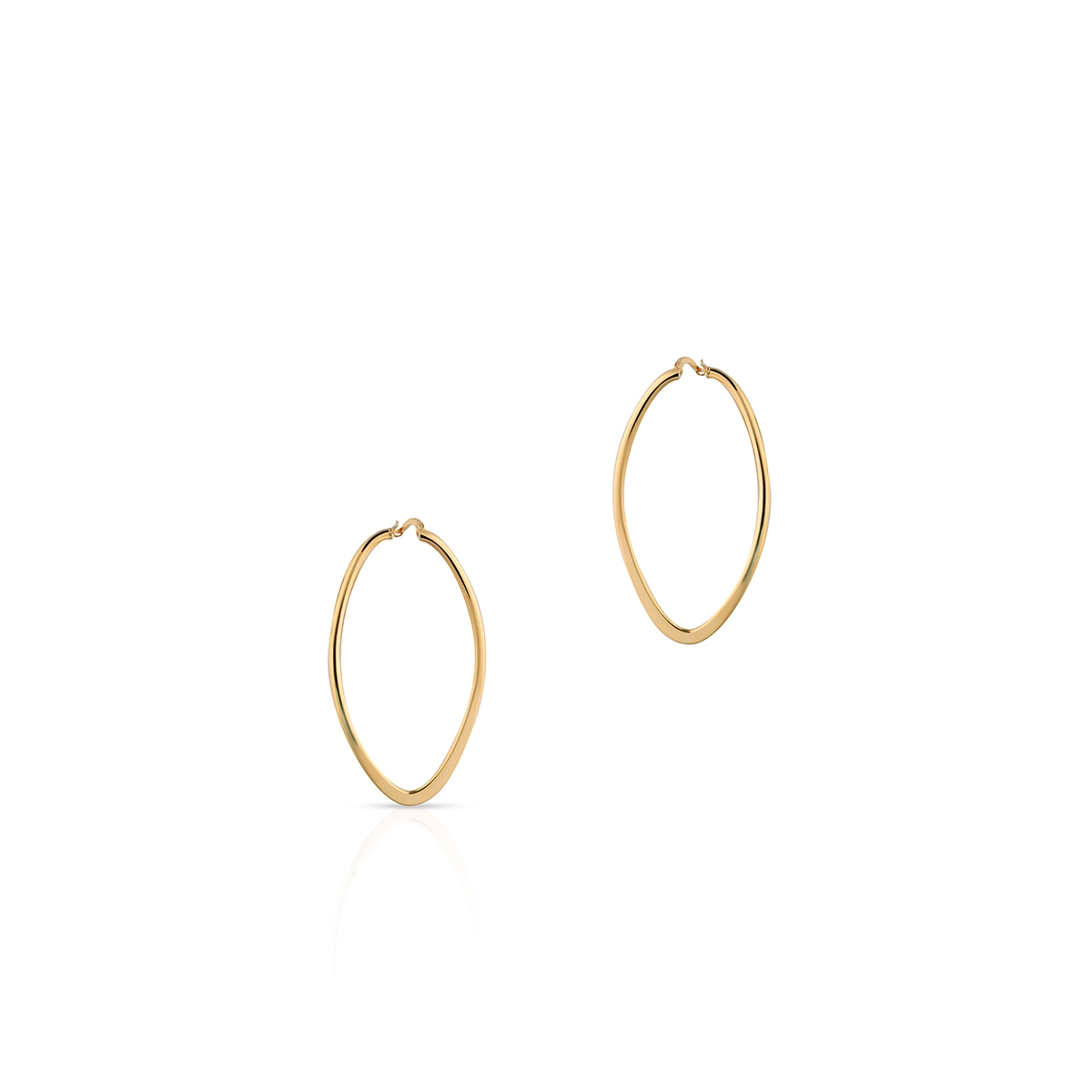 Kolczyki złote skręcone koła