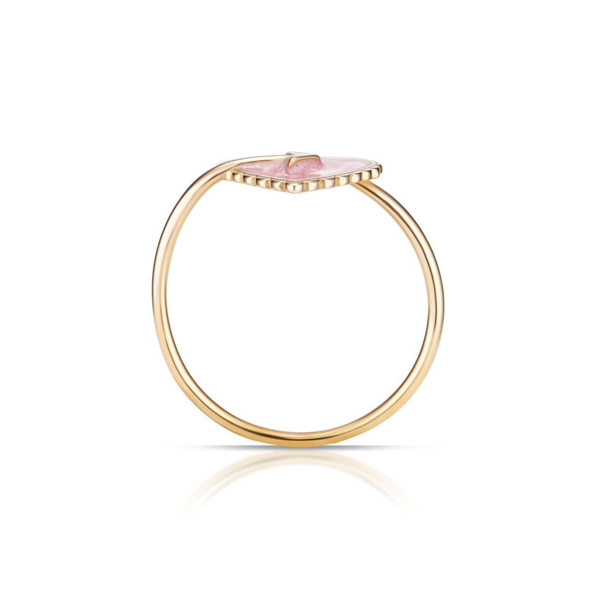 Pierścionek złoty Czułość