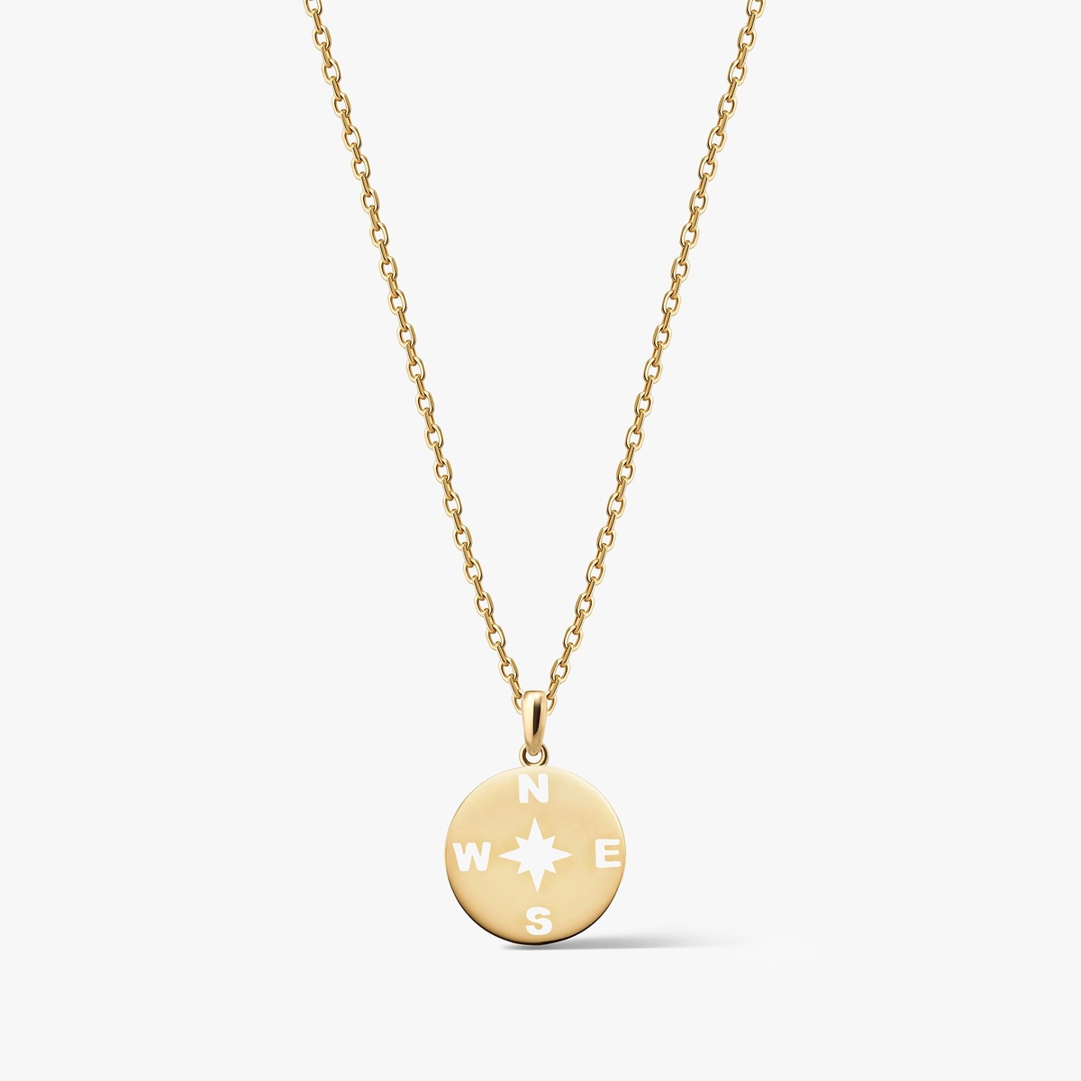 Wisiorek złoty róża wiatrów