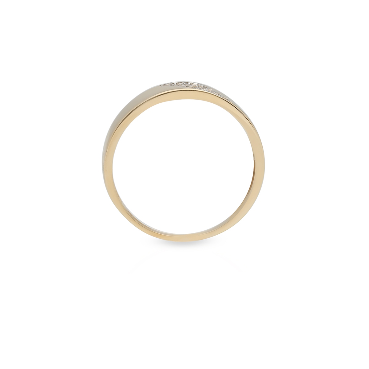 Pierścionek złoty z cyrkoniami