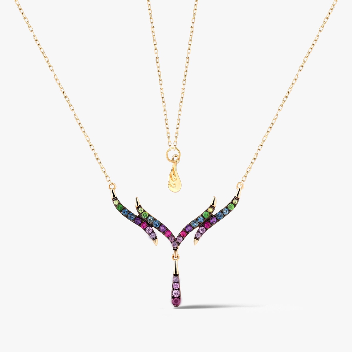 Naszyjnik złoty Preludium Paradise Birds