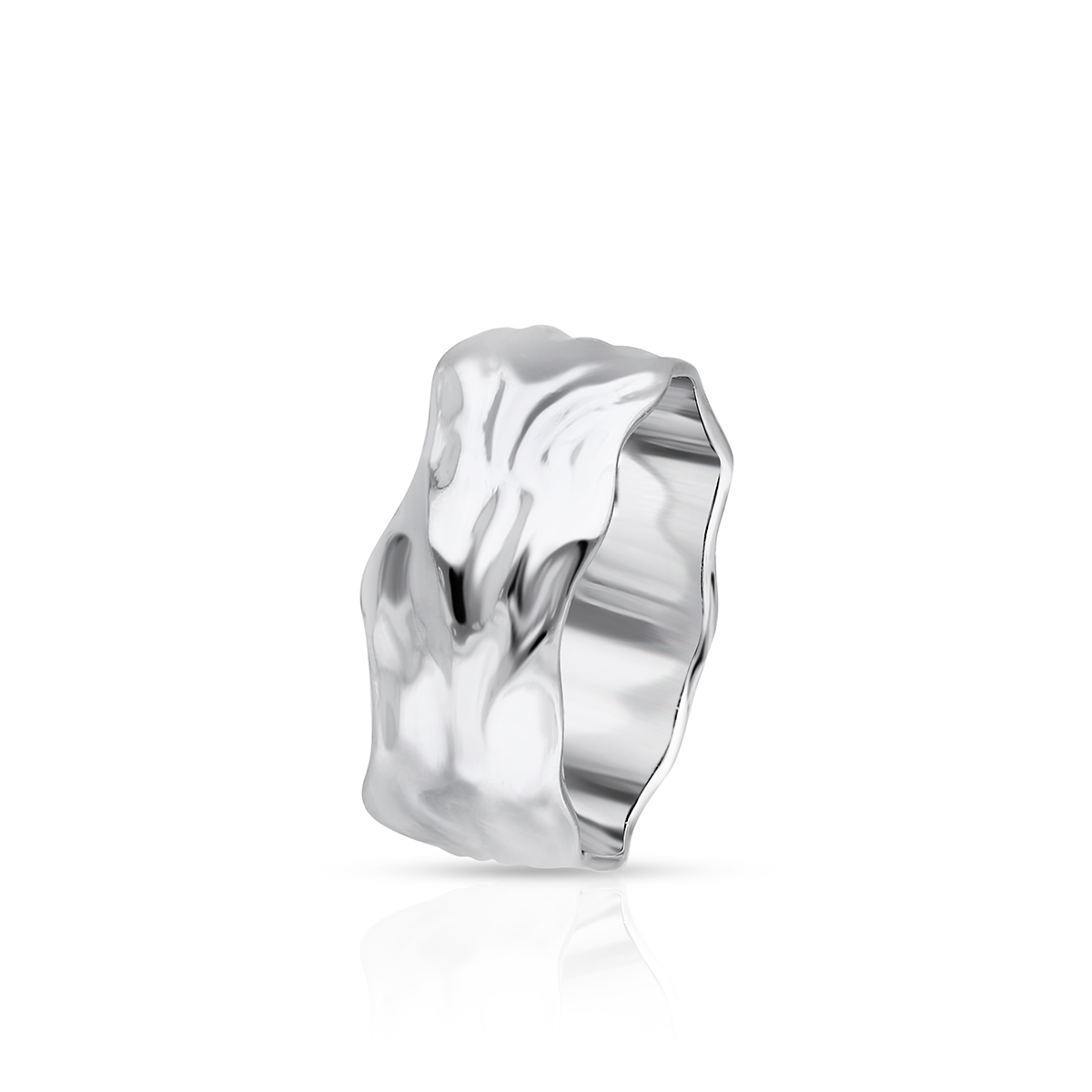 Pierścionek srebrny maxi