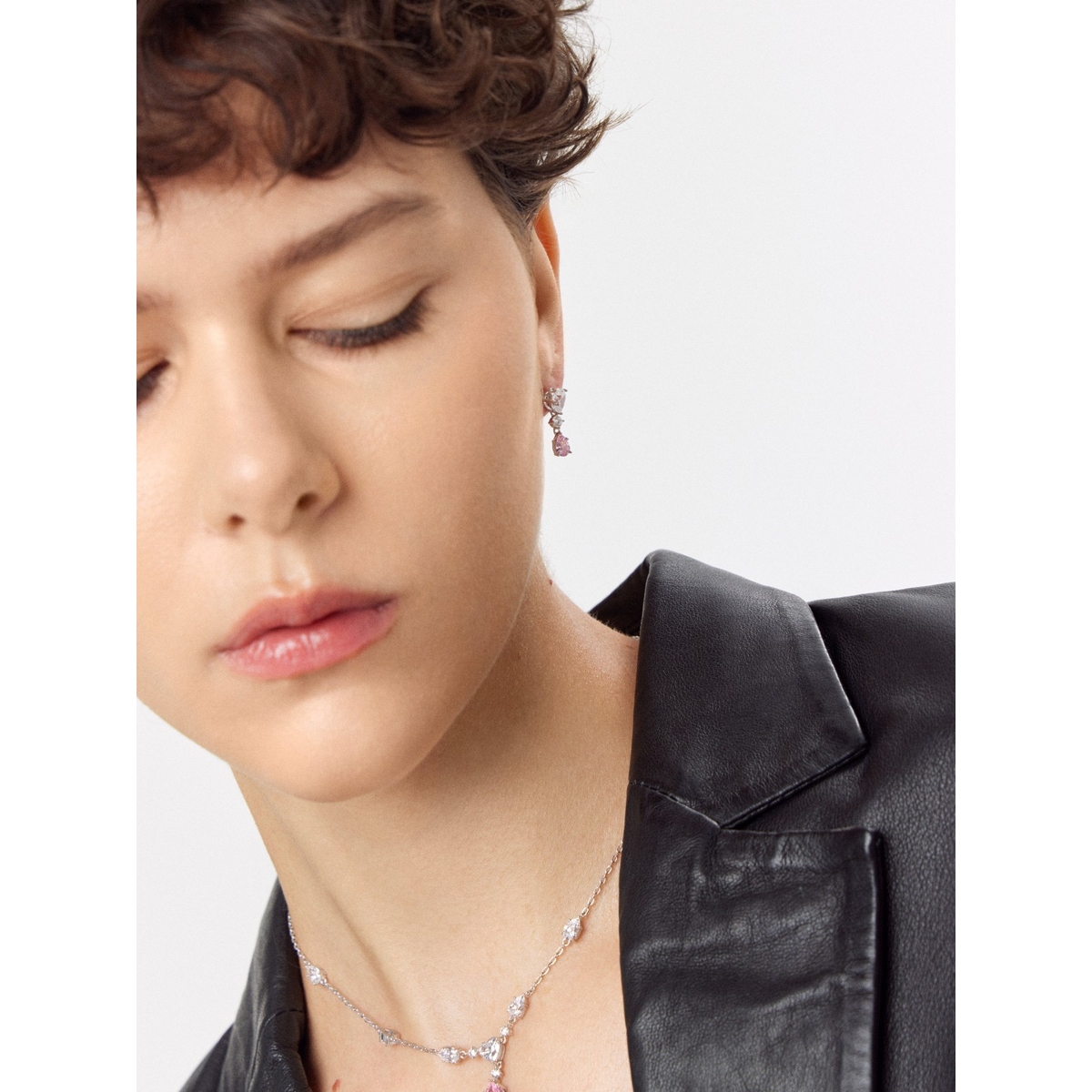 Kolczyki srebrne z cyrkoniami Ceremonials