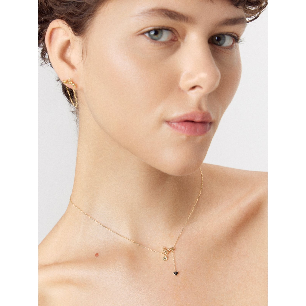 Kolczyki srebrne pozłacane