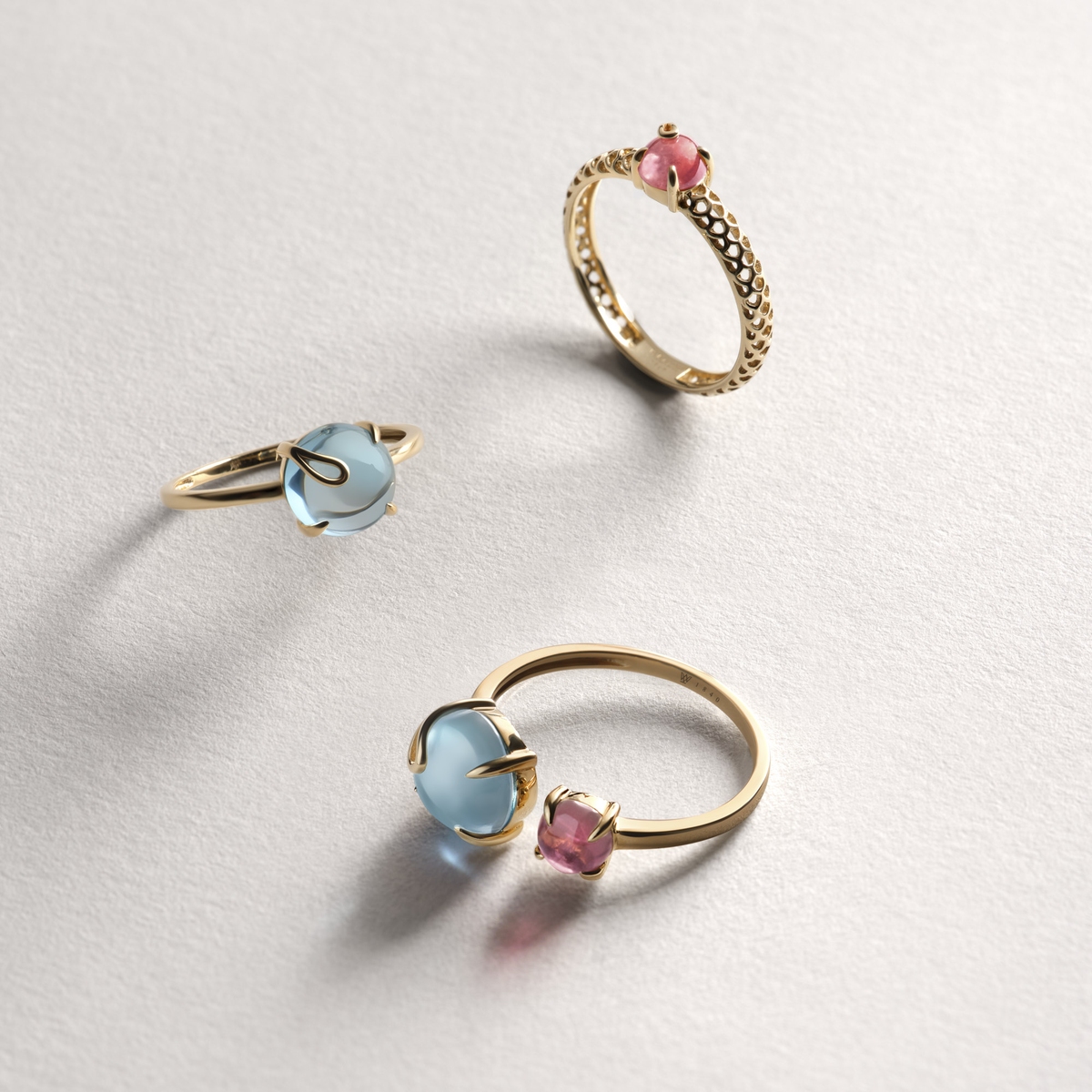 Pierścionek złoty KOI