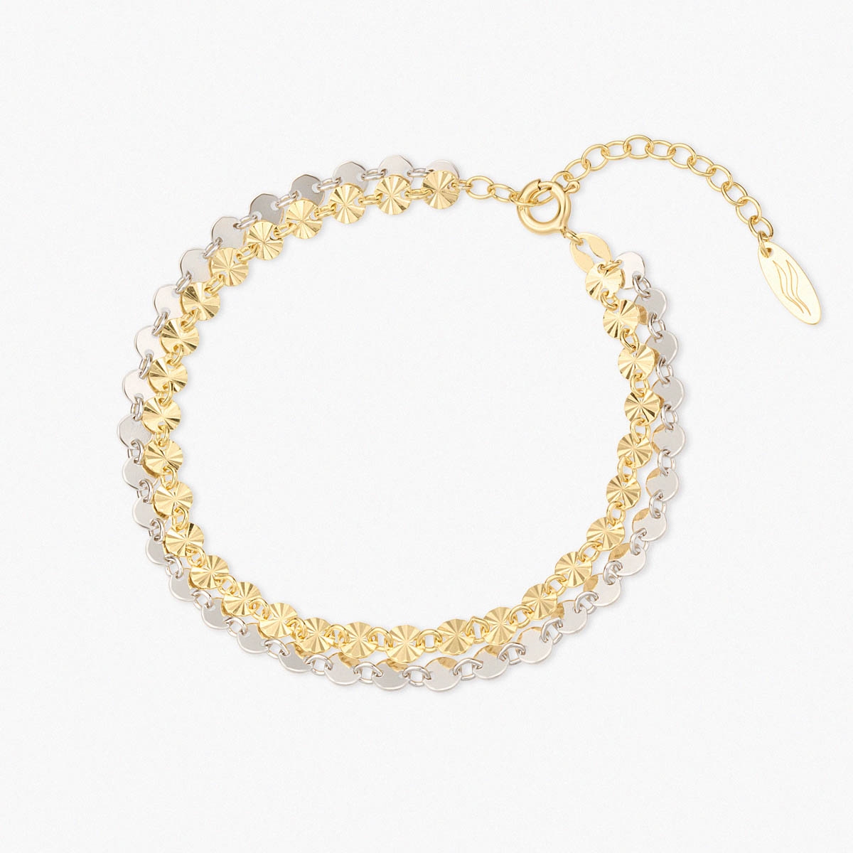 Bransoleta srebrna Follow