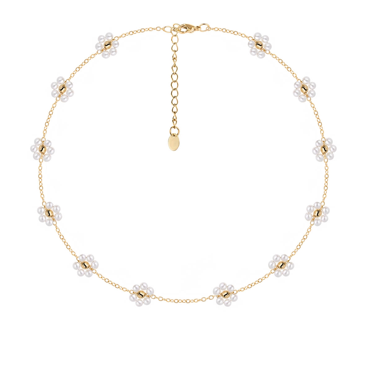 Naszyjnik pozłacany z perłami  Picky Pica