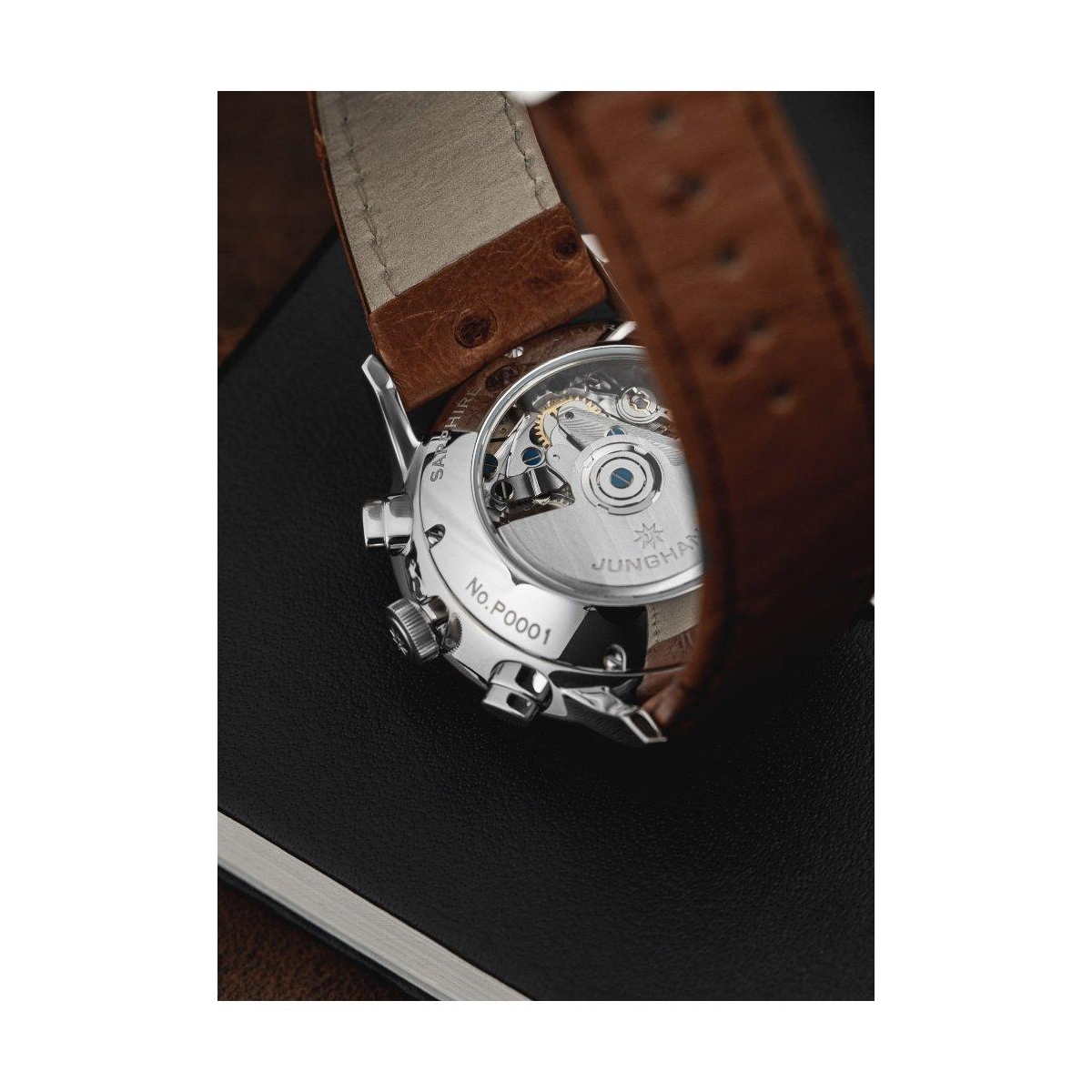 ZEGAREK JUNGHANS MEISTER CHRONOSCOPE DATE ENGLISH