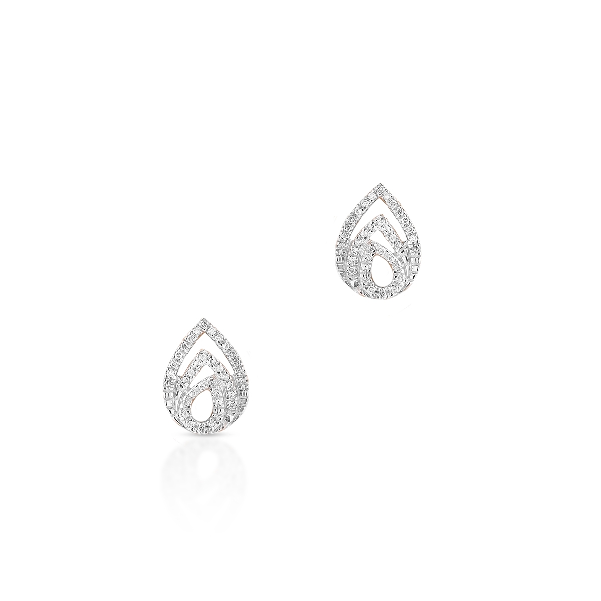 Kolczyki złote z diamentami