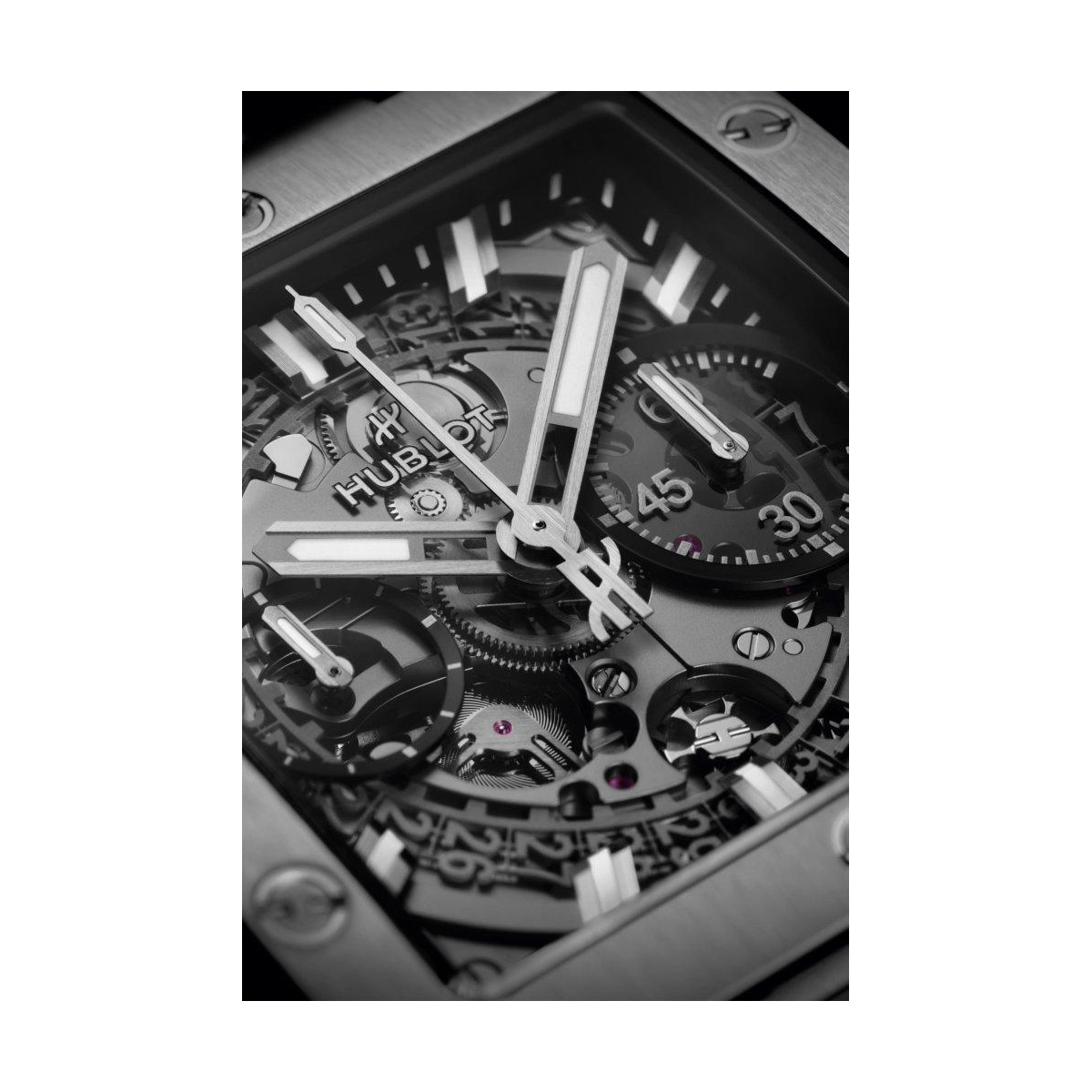 ZEGAREK HUBLOT SQUARE BANG UNICO TITANIUM
