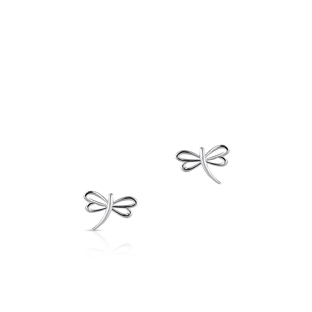 Kolczyki srebrne ważki