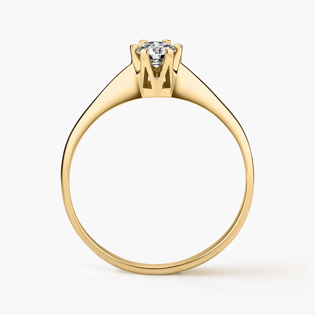 Pierścionek zaręczynowy złoty Jedyny