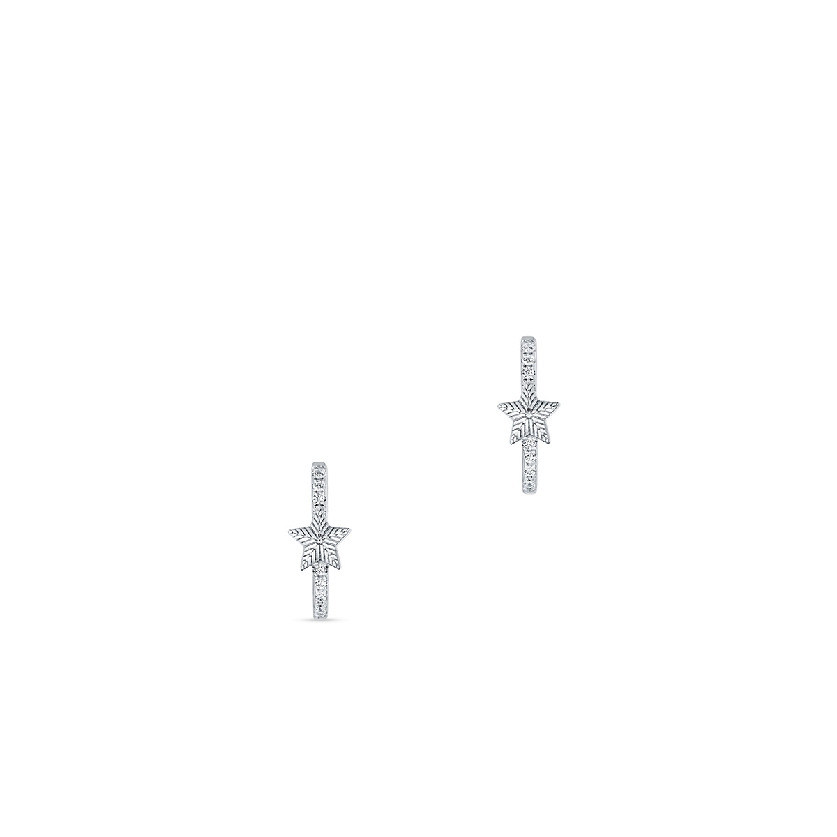 Kolczyki srebrne z gwiazdką