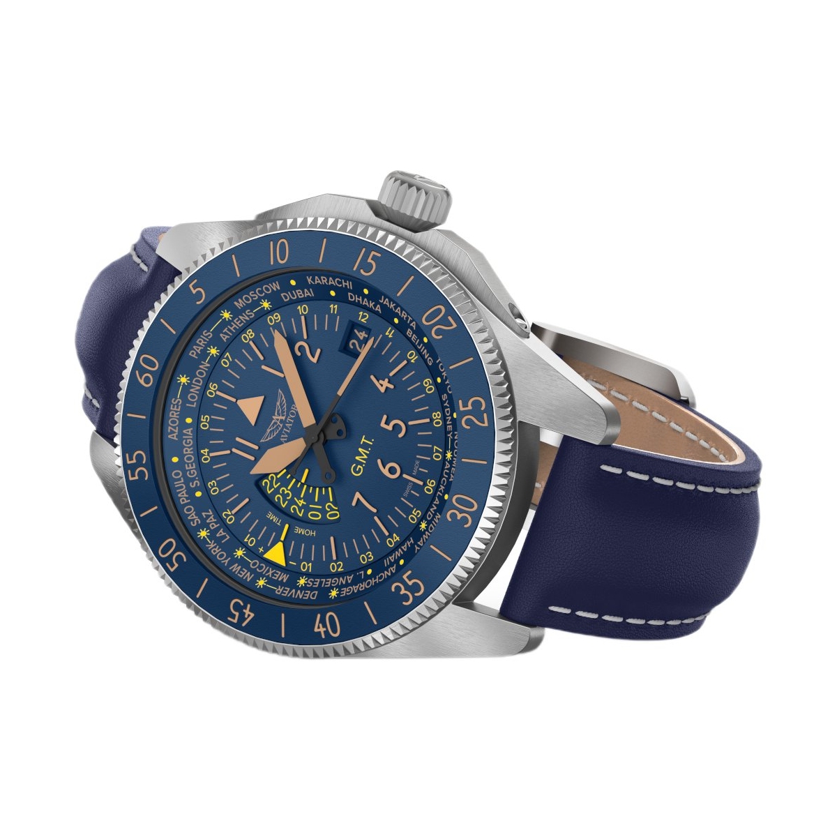 ZEGAREK AVIATOR AIRACOBRA GMT