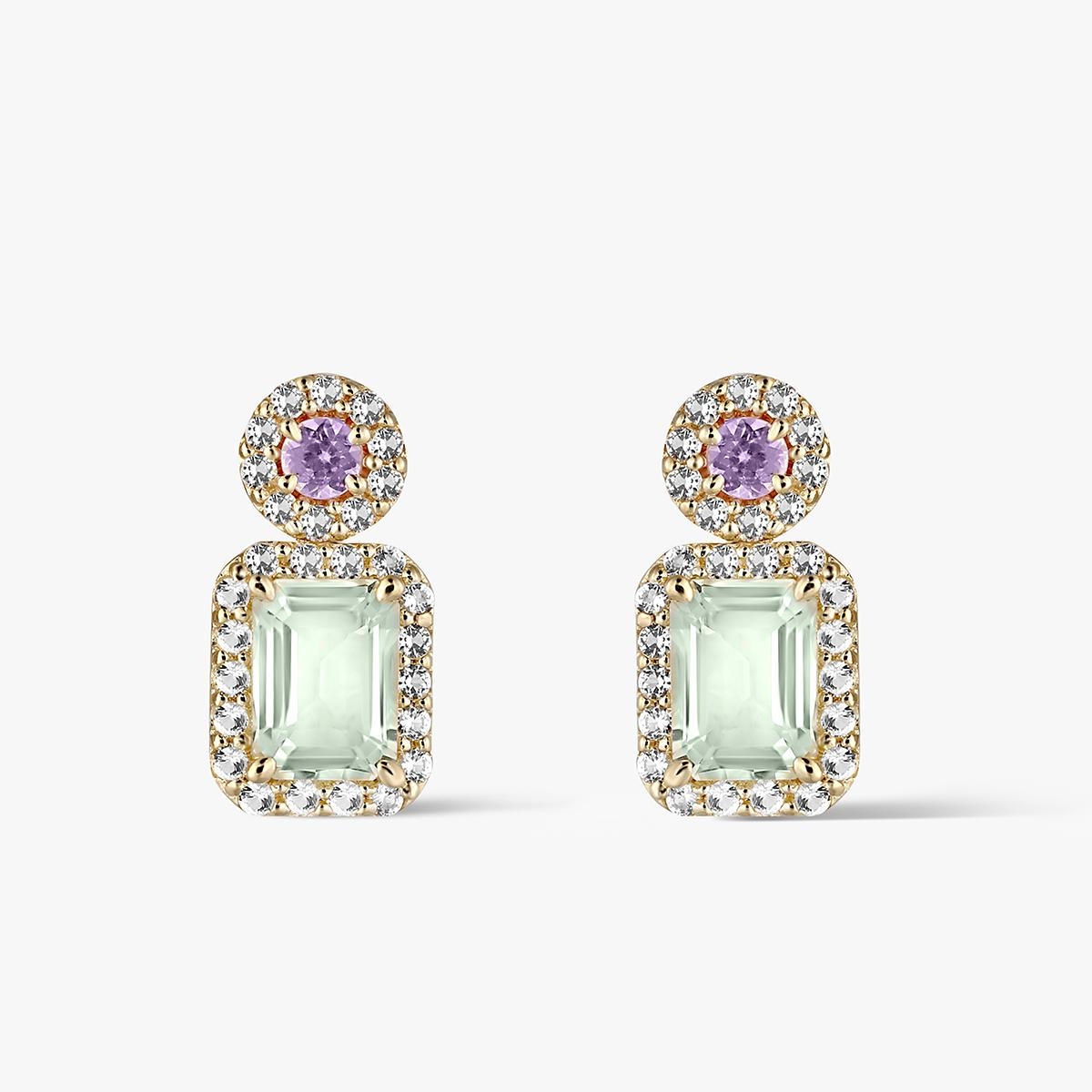 Kolczyki złote Maria Antonina