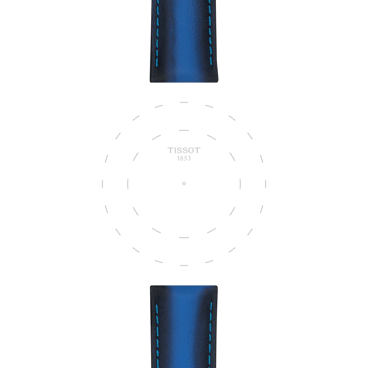 Tissot niebieski pasek skórzany 20 mm