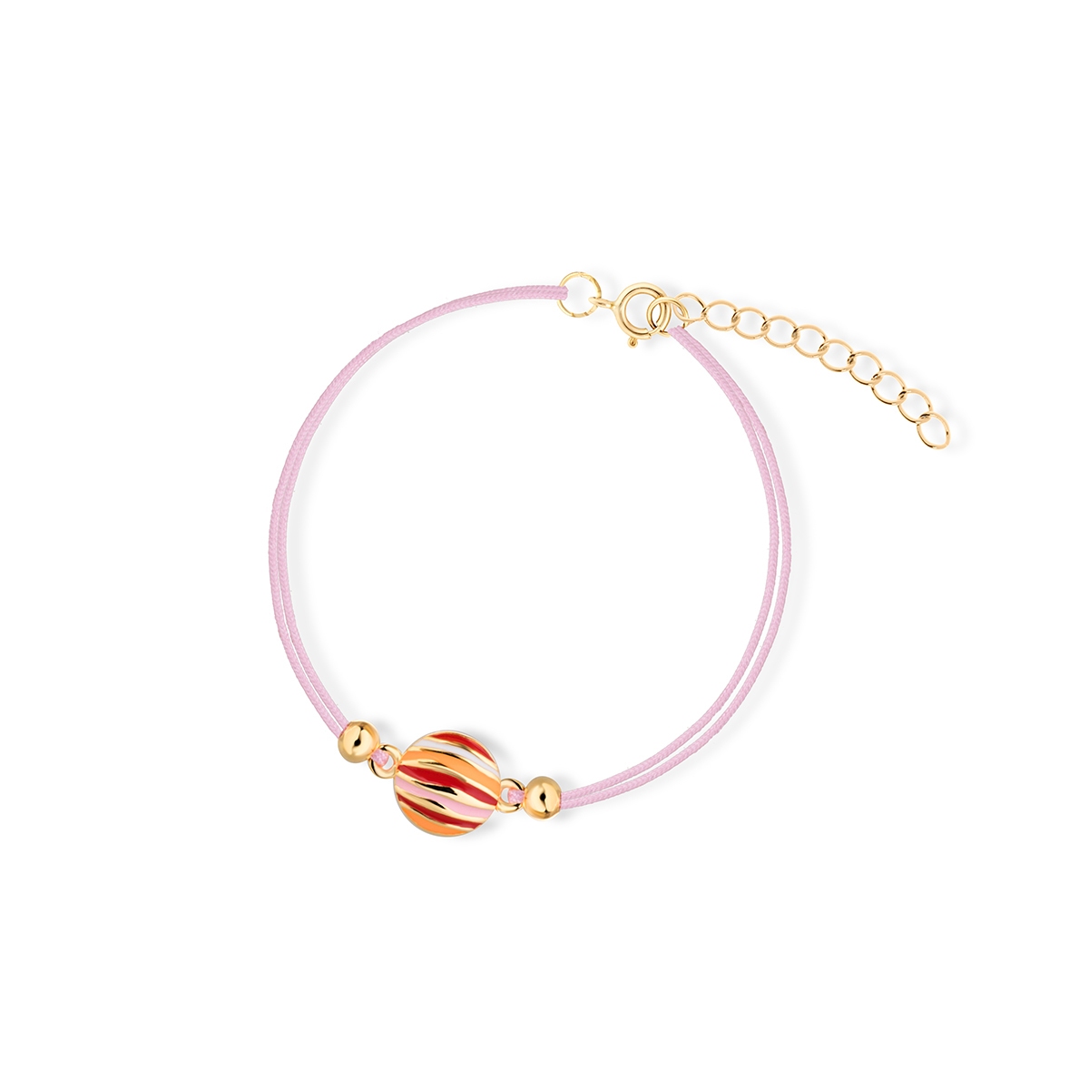 Bransoleta srebrna z motywem planety