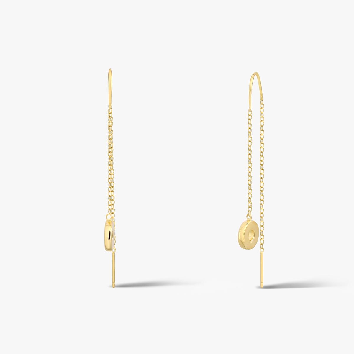 Kolczyki srebrne pozłacane