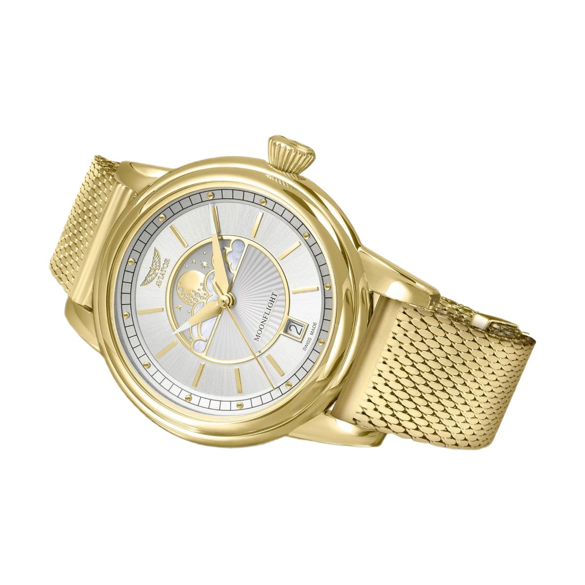 ZEGAREK AVIATOR SWISS Moonflight