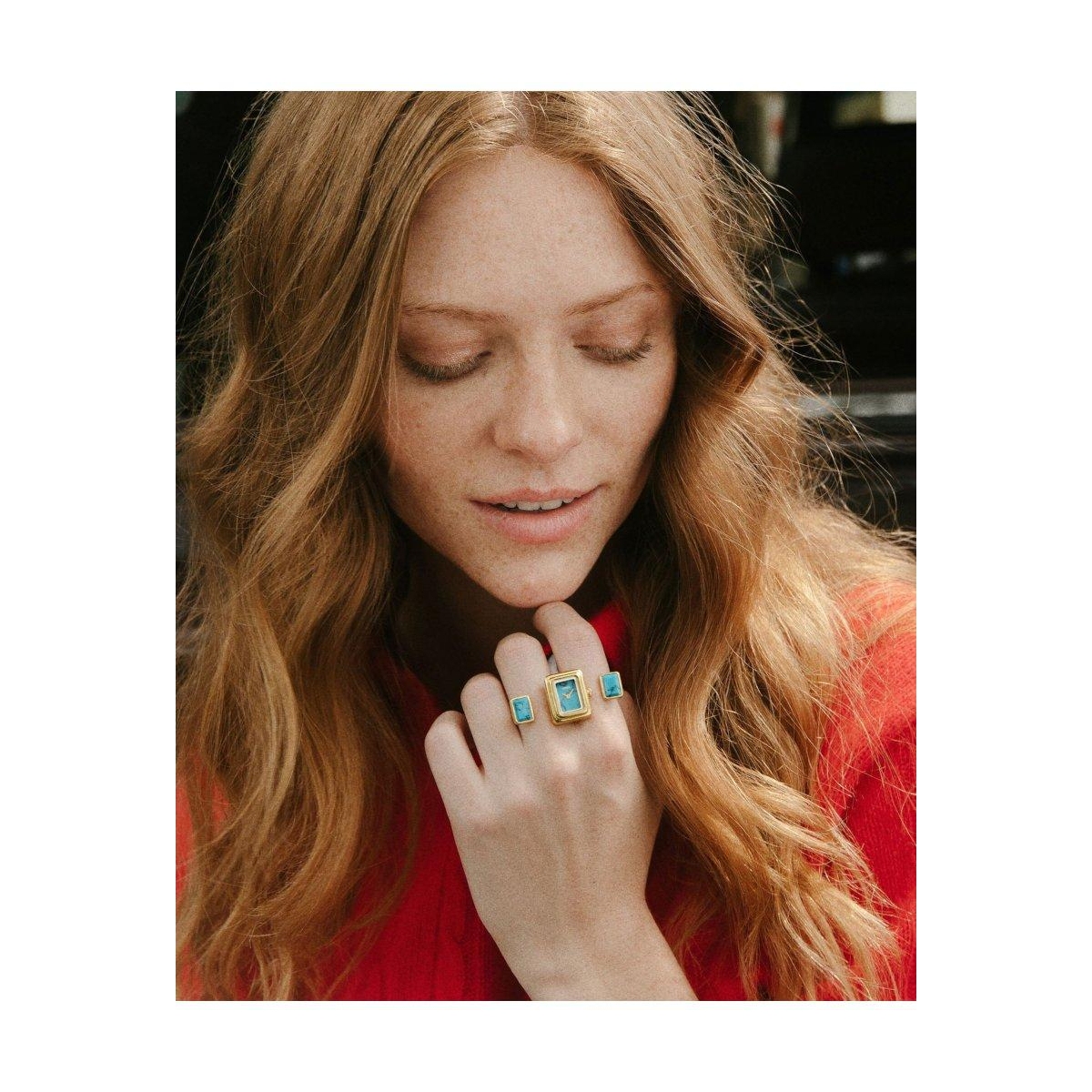 ZEGAREK FOSSIL RAQUEL WATCH RING