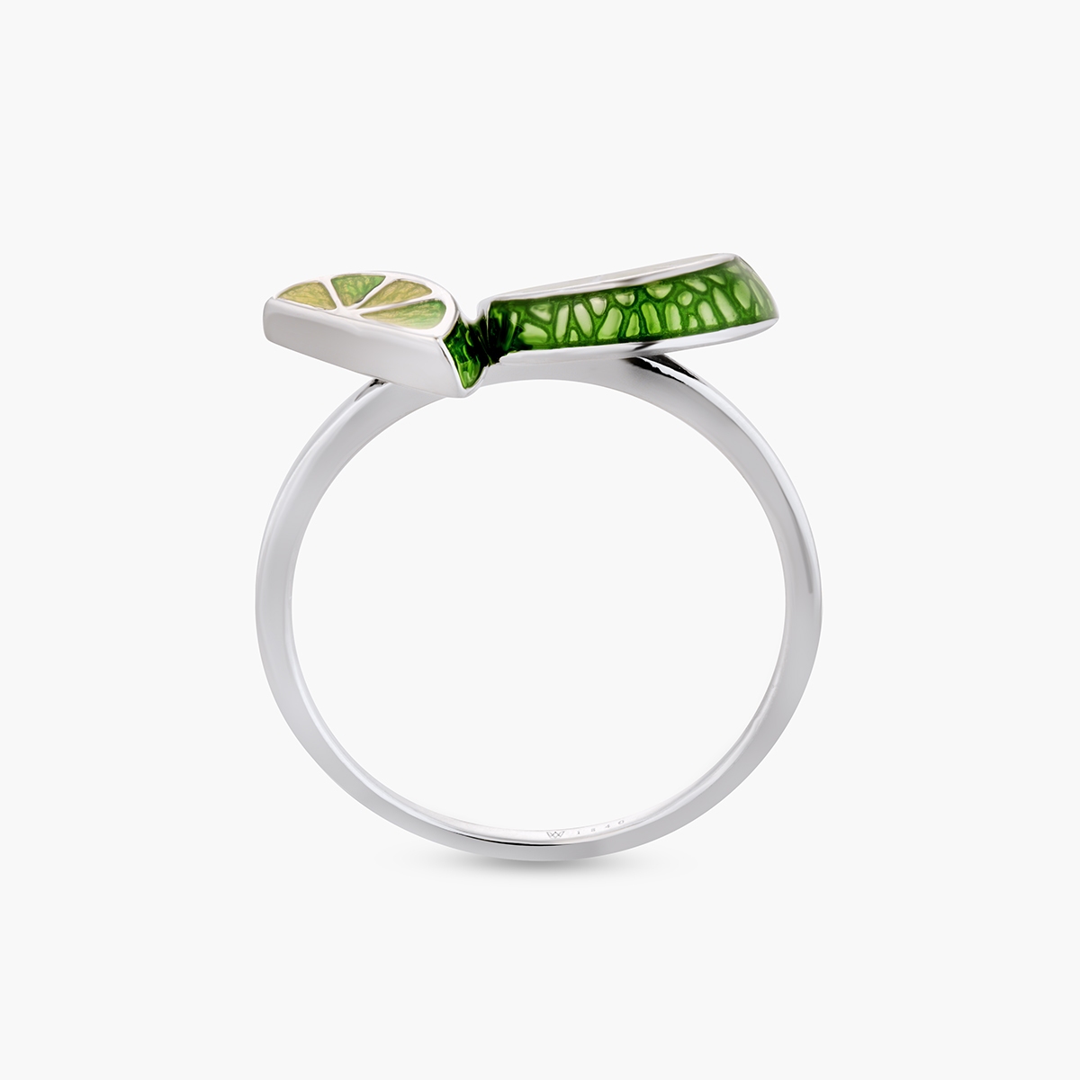 Pierścionek srebrny Kwiaty Nocy Limonki