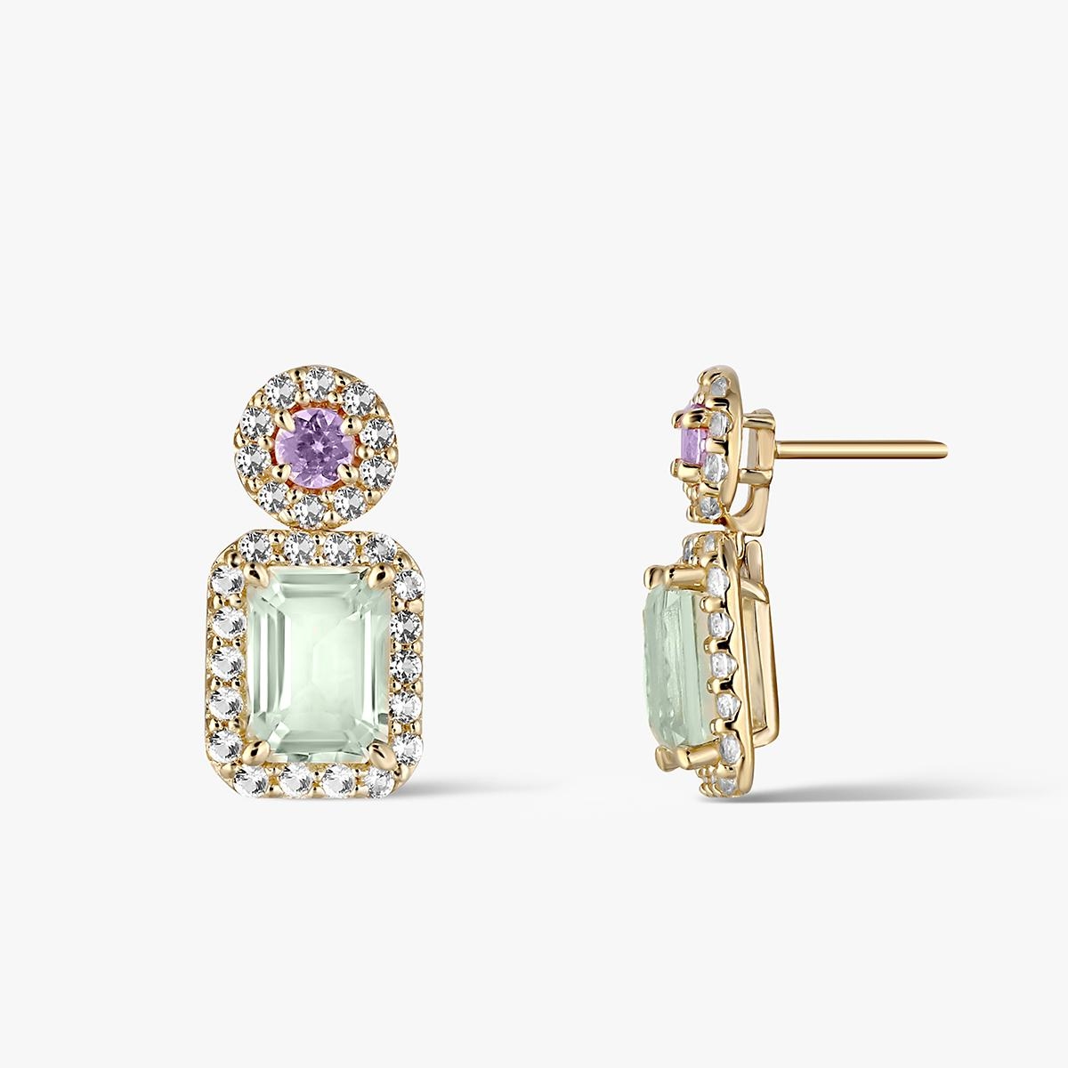 Kolczyki złote Maria Antonina