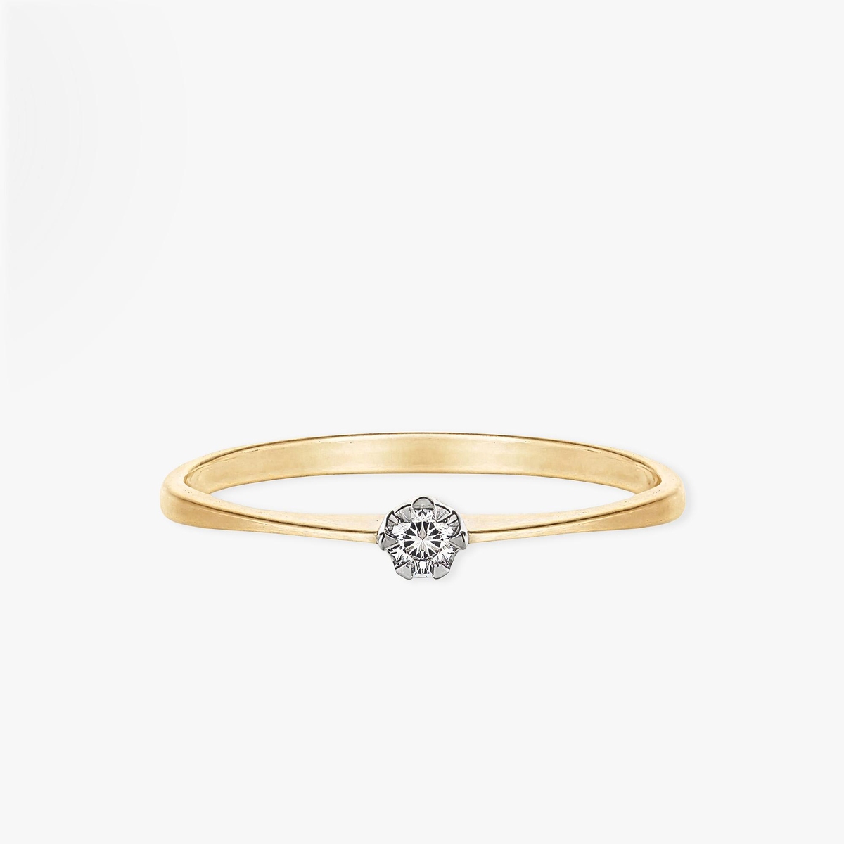 Pierścionek zaręczynowy złoty Jedyny