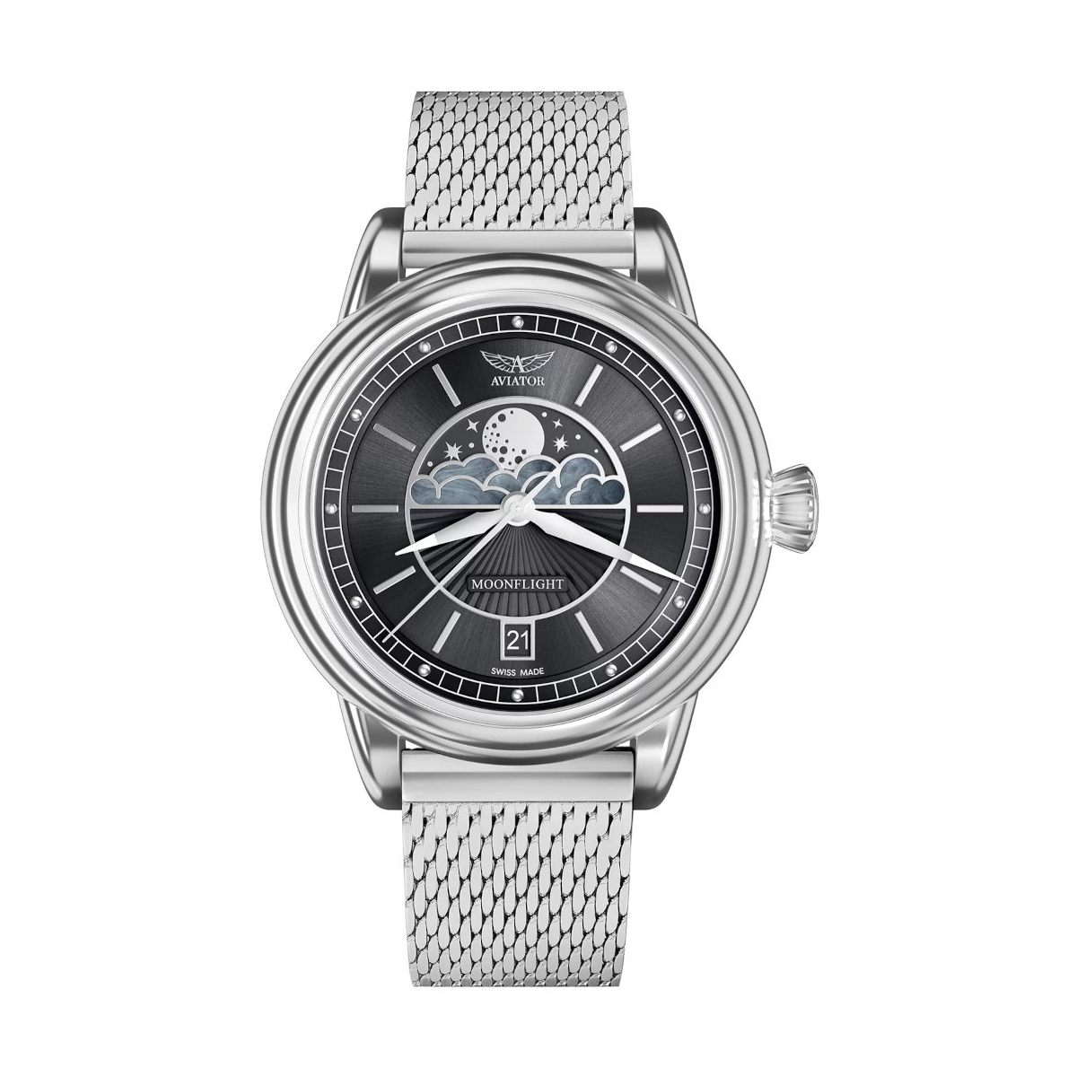 ZEGAREK AVIATOR DOUGLAS MOONFLIGHT