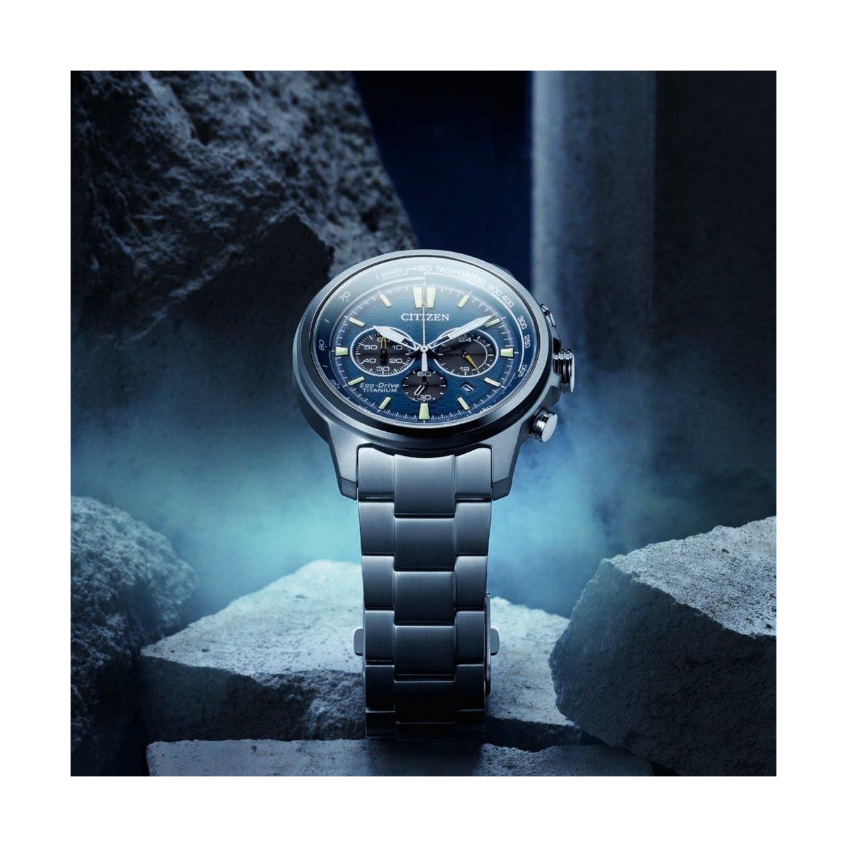 ZEGAREK CITIZEN ECO-DRIVE SUPER TITANIUM MOTOR CHRONOGRAPH