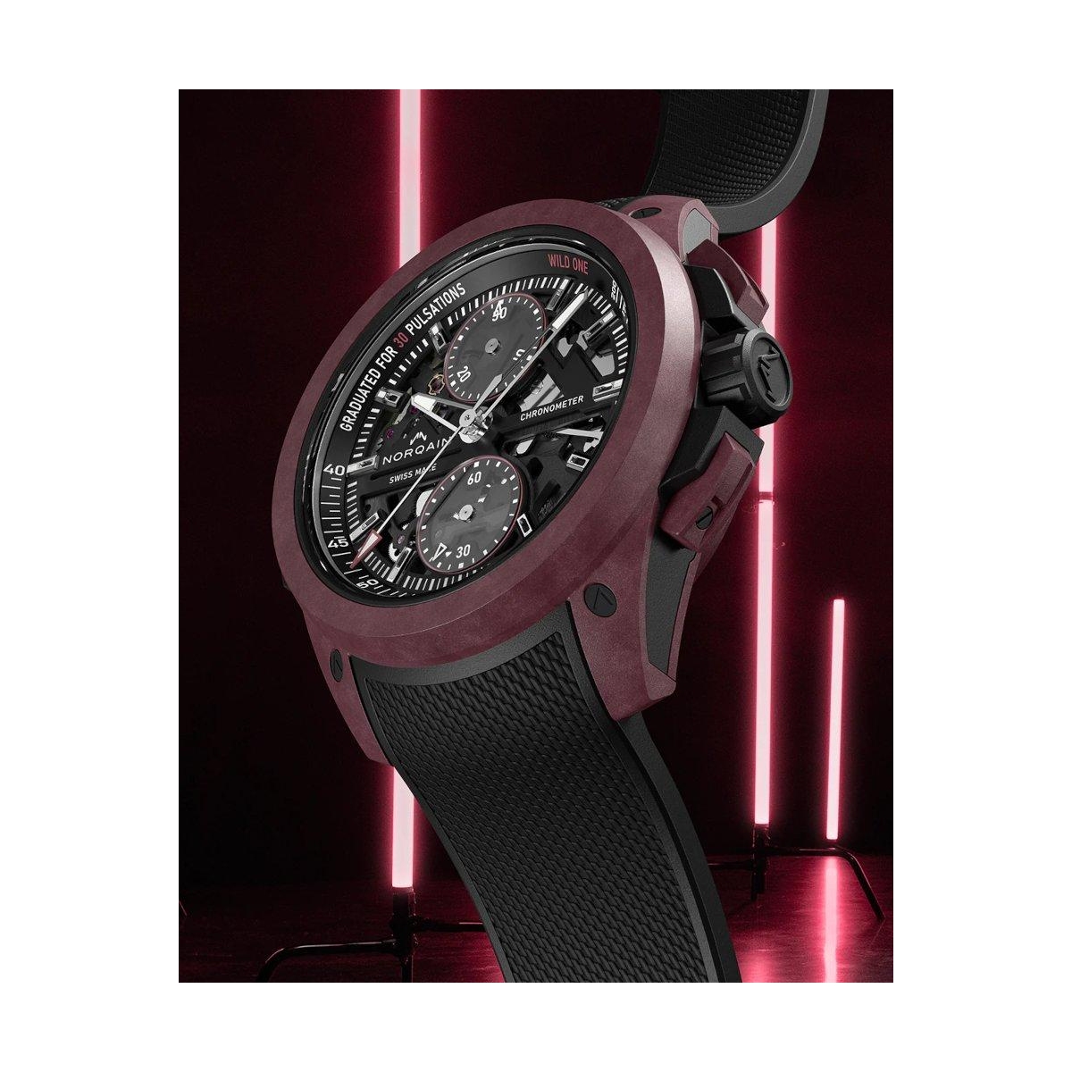 ZEGAREK NORQAIN WILD ONE SKELETON CHRONO LIMITED EDITION