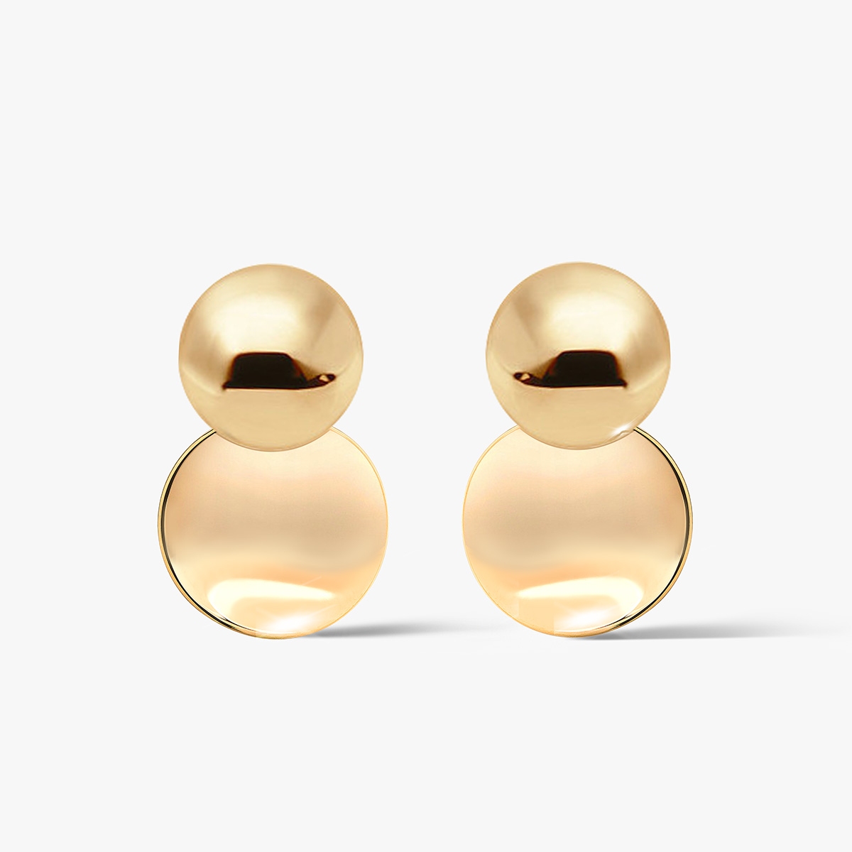 Kolczyki srebrne pozłacane