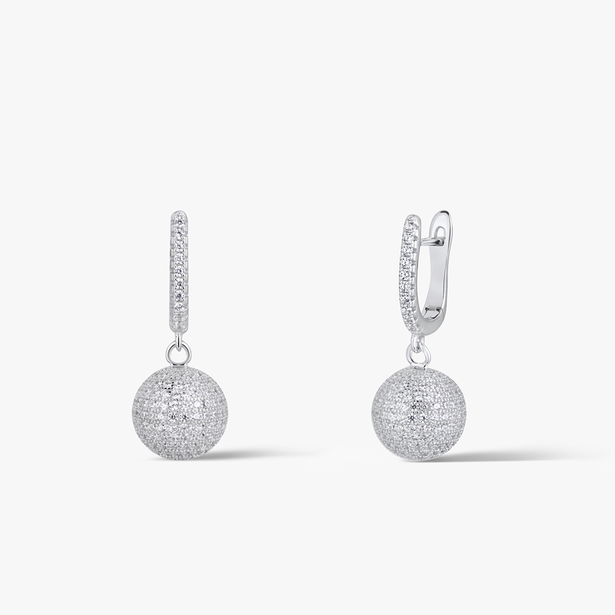 Kolczyki srebrne z cyrkoniami