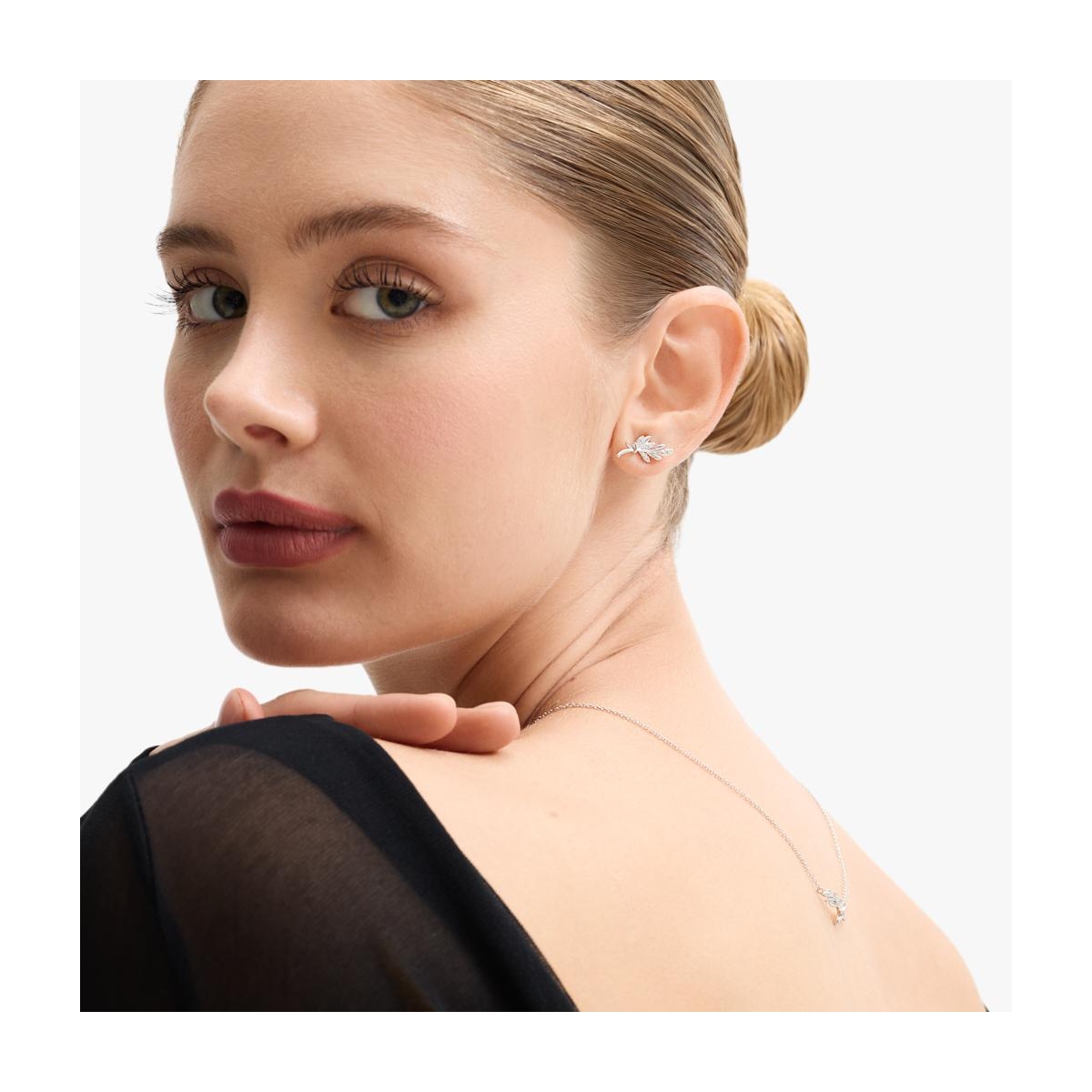 Kolczyki srebrne gałązki