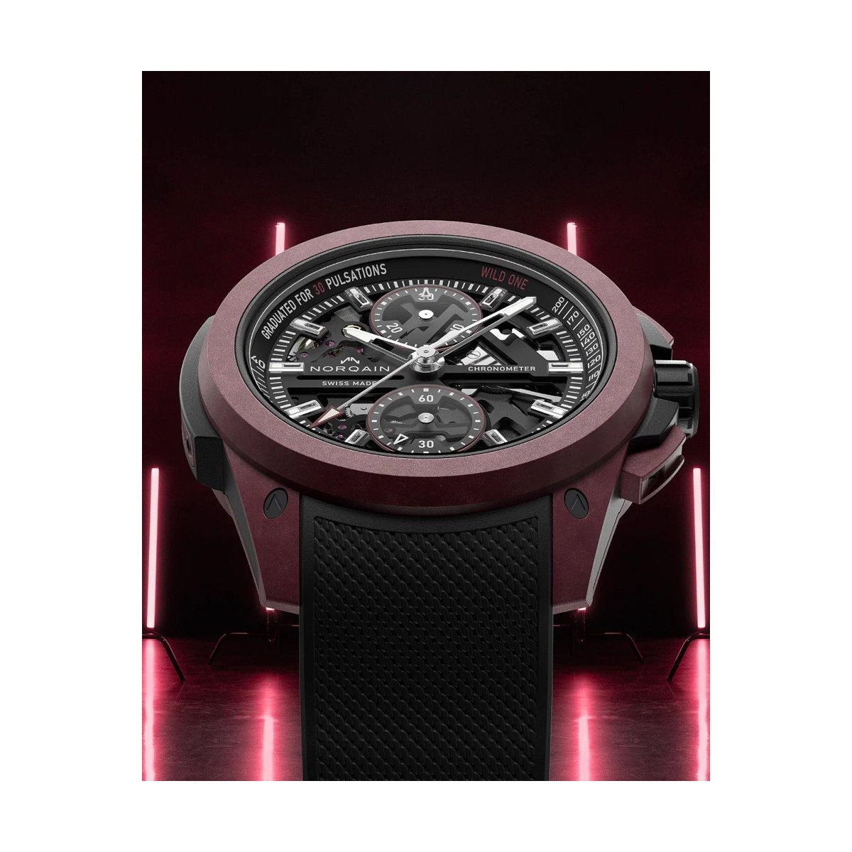 ZEGAREK NORQAIN WILD ONE SKELETON CHRONO LIMITED EDITION