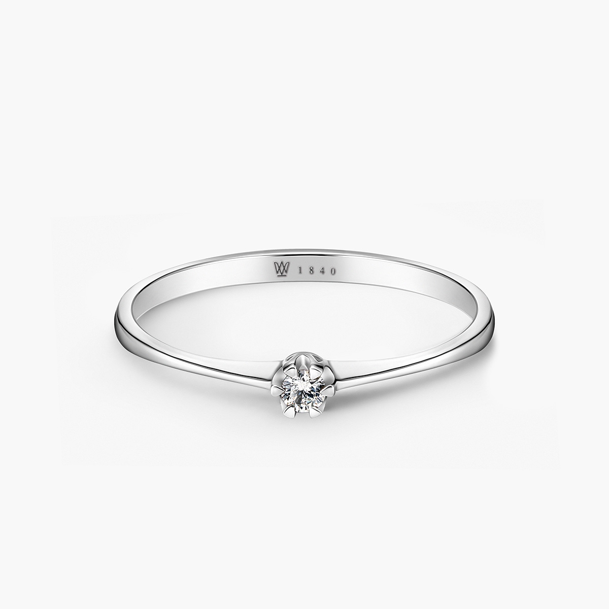 Pierścionek zaręczynowy złoty Jedyny