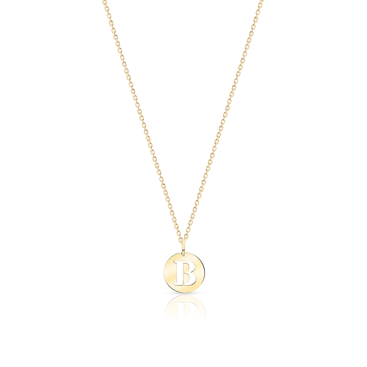 Wisiorek złoty literka B