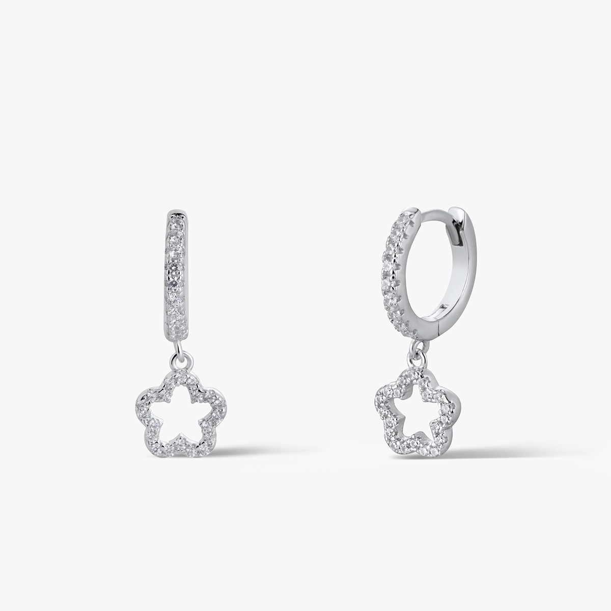 Kolczyki srebrne z cyrkoniami