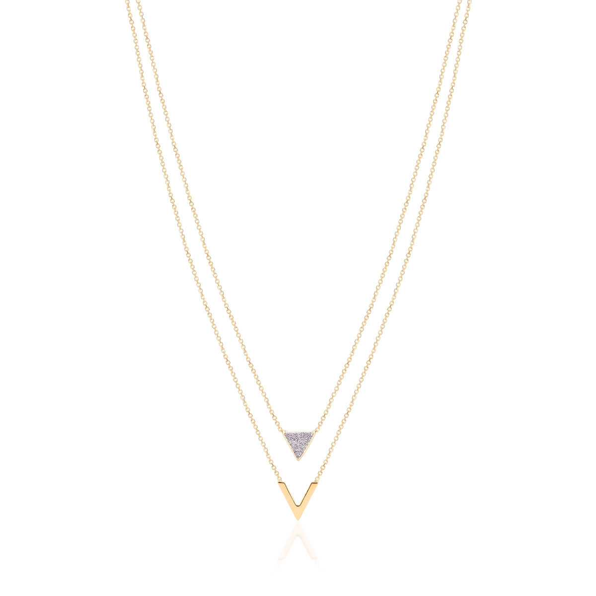 Naszyjnik złoty kaskadowy