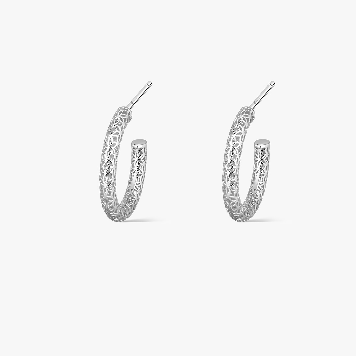 Kolczyki srebrne ażurowe