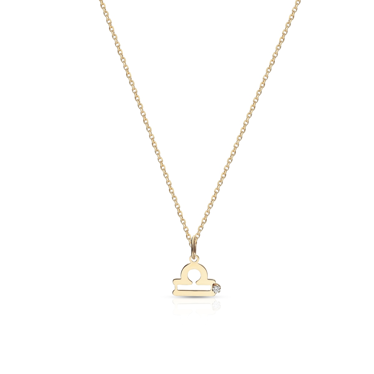 Wisiorek złoty Zodiak Waga