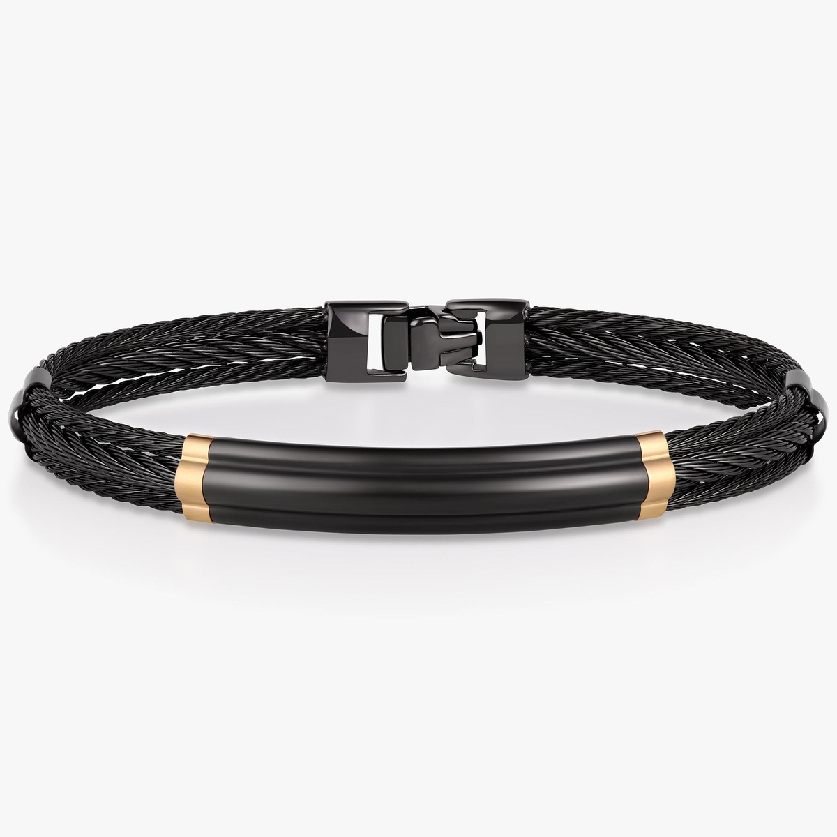 Bransoleta stal i złoto