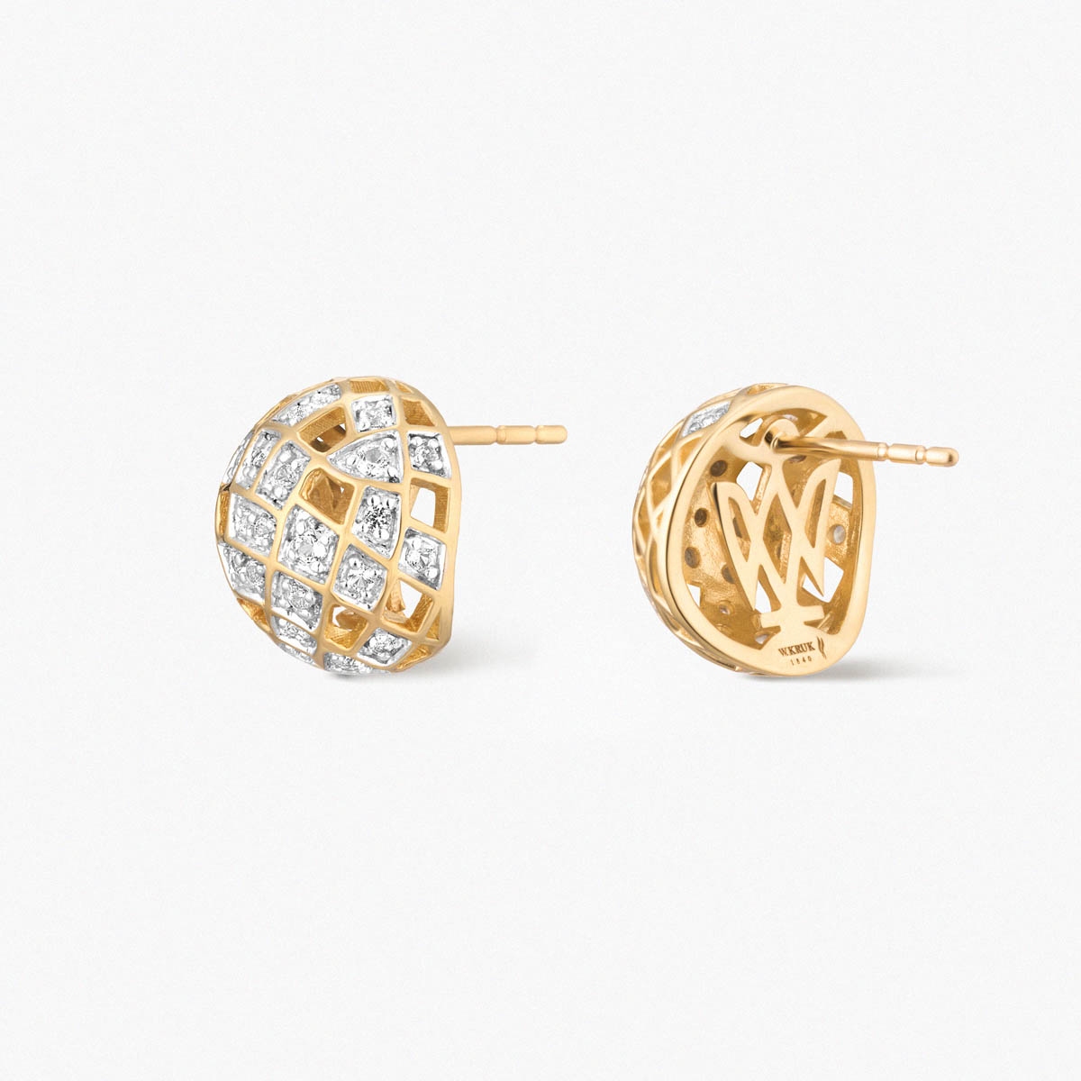 Kolczyki złote Follow