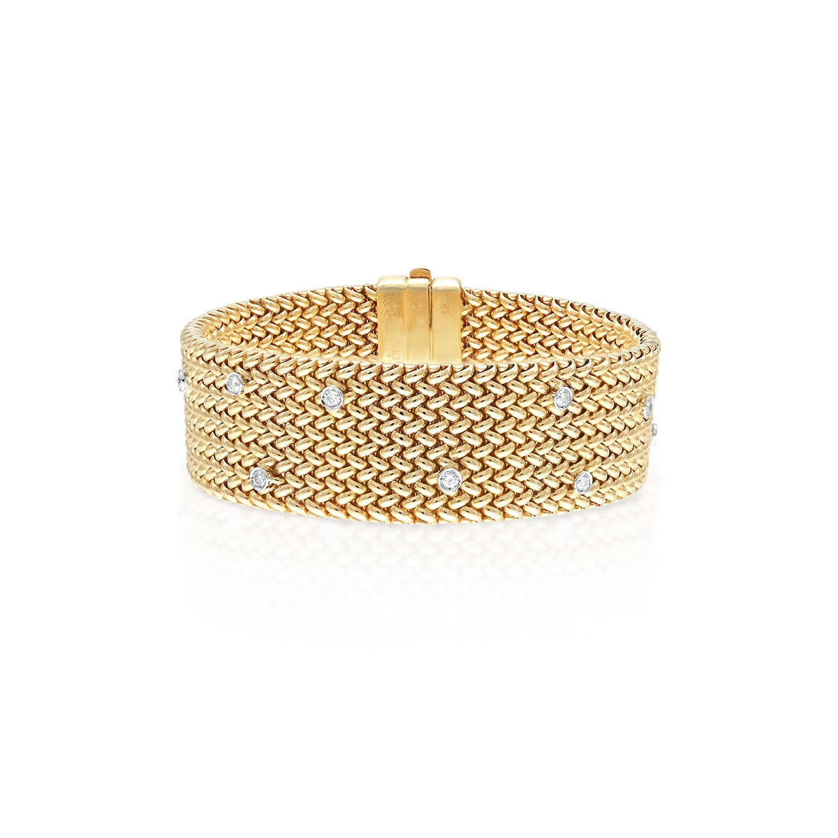 Bransoleta złota z brylantami