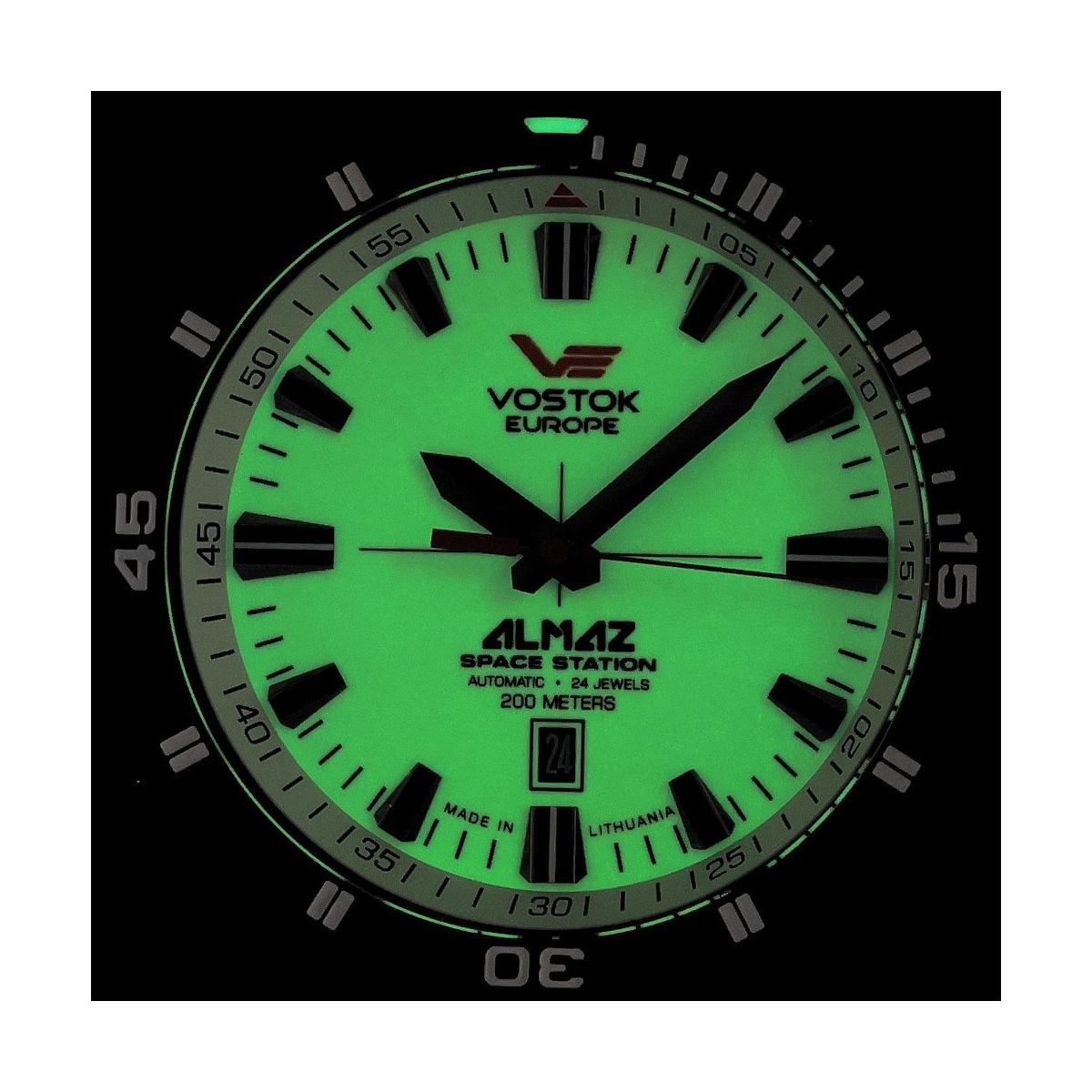 ZEGAREK VOSTOK EUROPE ALMAZ SPACE STATION AUTOMATIC