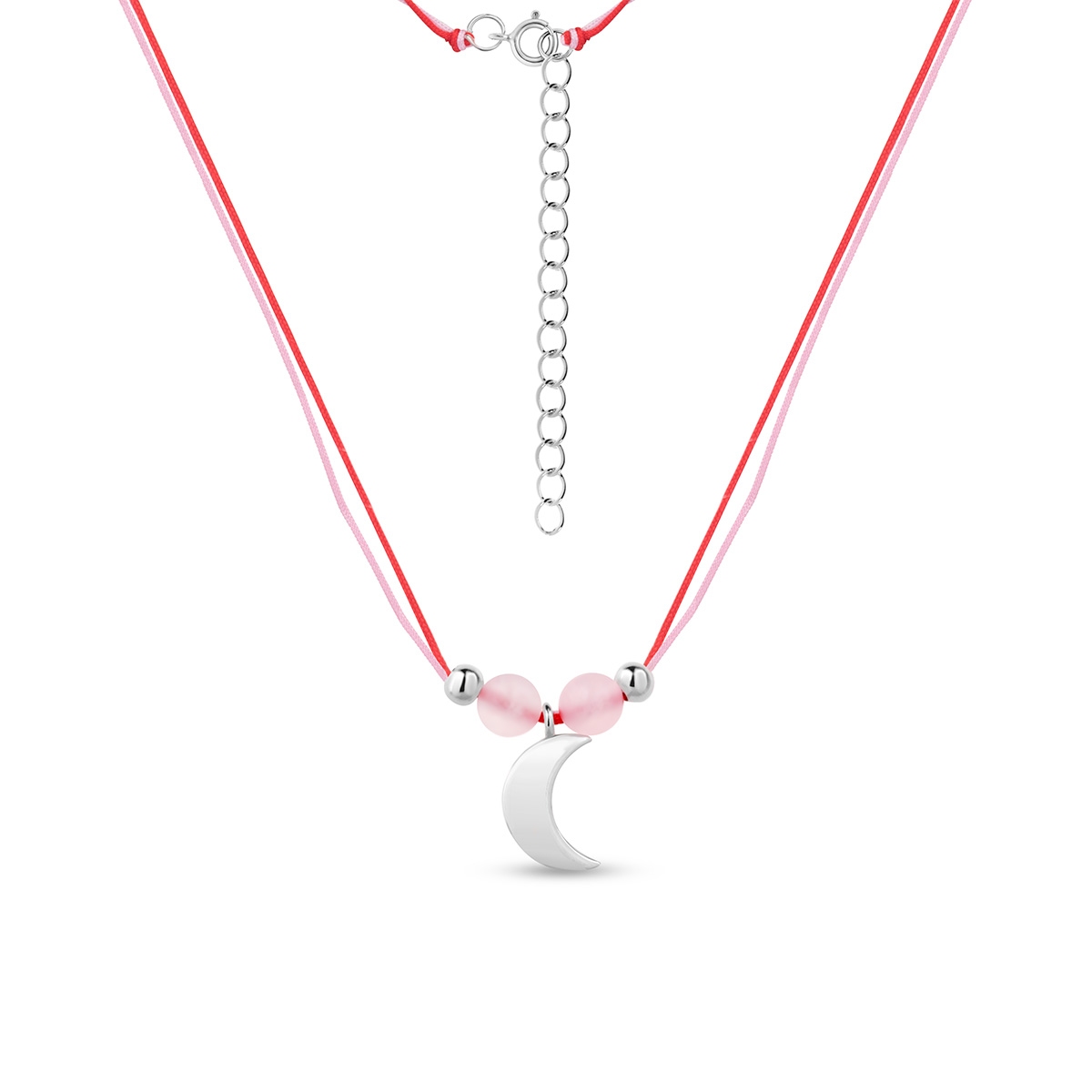 Naszyjnik srebrny z motywem księżyca