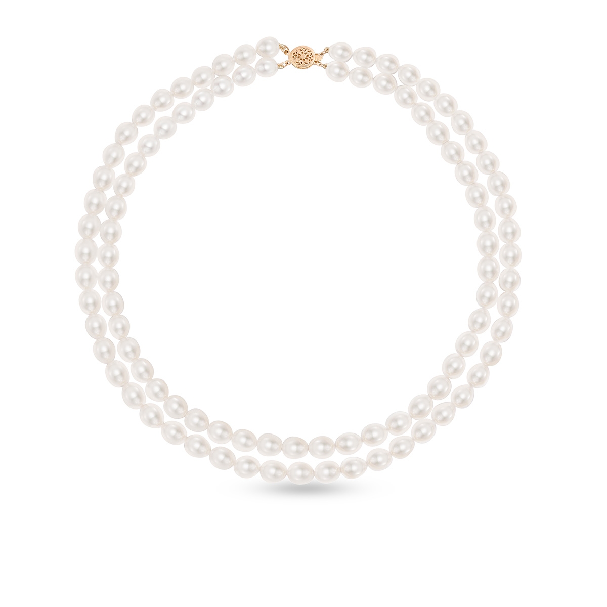 Naszyjnik złoty perły